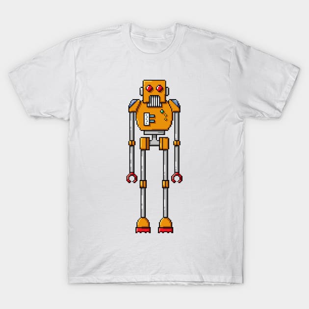 Pixel Robot 204 T-Shirt by Vampireslug